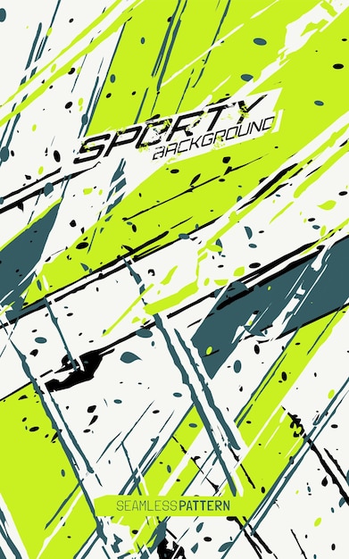 Patrón de grunge sin fisuras con textura abstracta Vector Premium