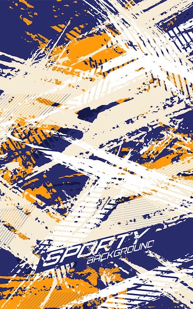 Patrón de grunge sin fisuras con textura abstracta Vector Premium