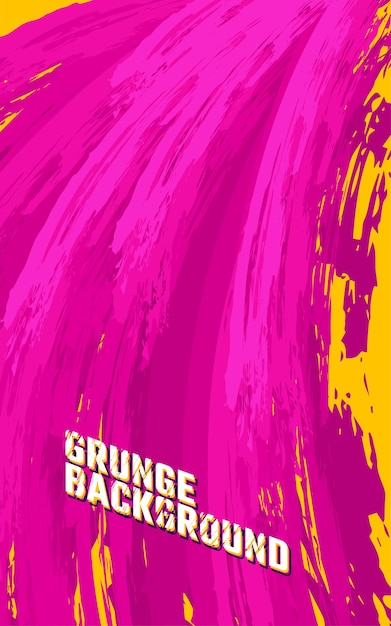 Patrón de grunge sin fisuras con textura abstracta Vector Premium