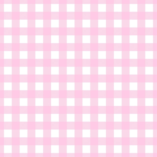 Patrón de guinga rosa Fondo transparente en colores rosa claro y blanco