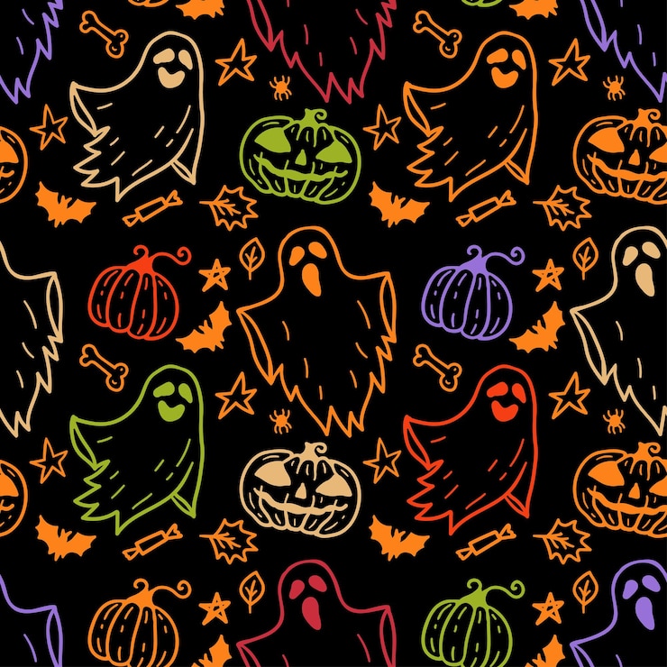Vector patrón de halloween 2