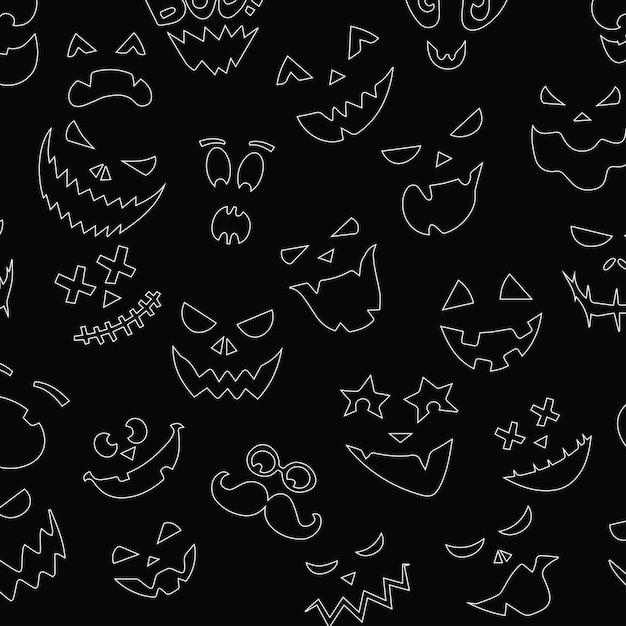 Patrón de Halloween de vectores libre