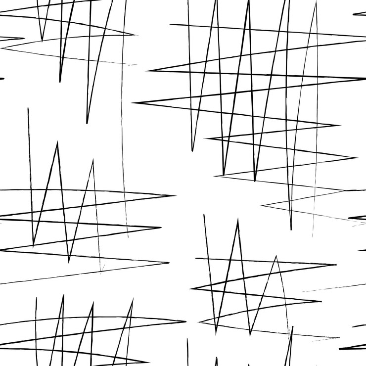 Vector patrón de hendidura cruzada patrón de dibujo a mano sin costuras boceto de hendedura cruzada simple