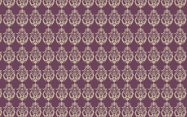 Patrón hermoso sin costuras floral y hojas fondo de impresión plana