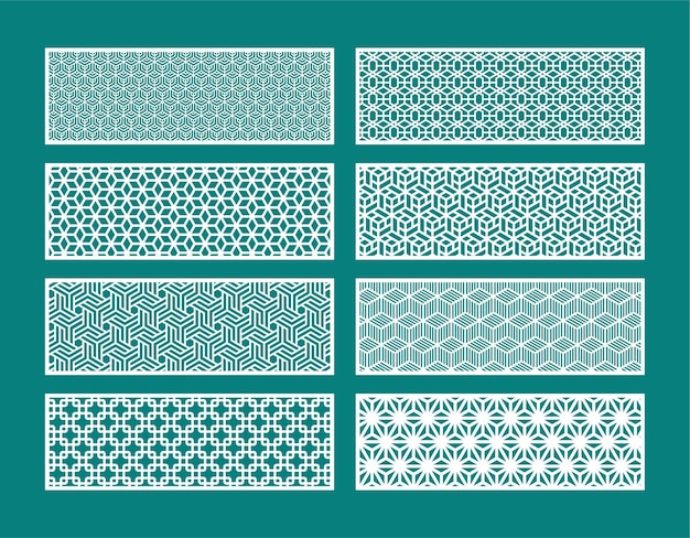 Patrón hexagonal para corte láser cnc