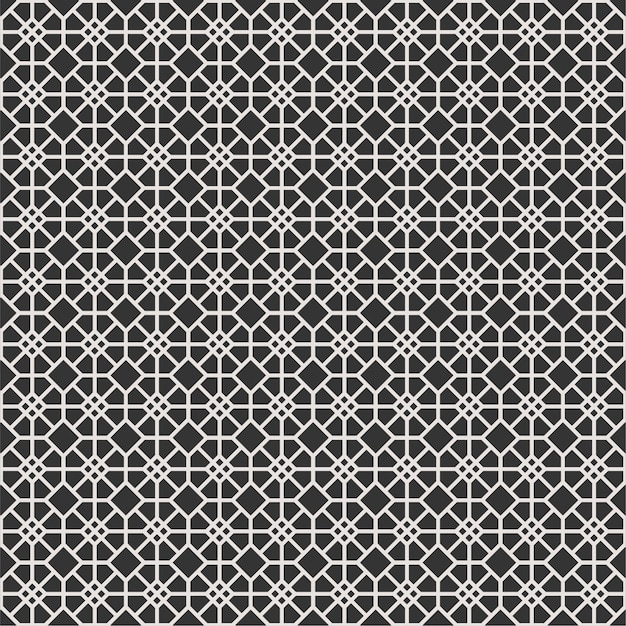 Patrón hexagonal sin costuras moderno en rectángulo estilo único marco de lujo clásico en blanco y negro