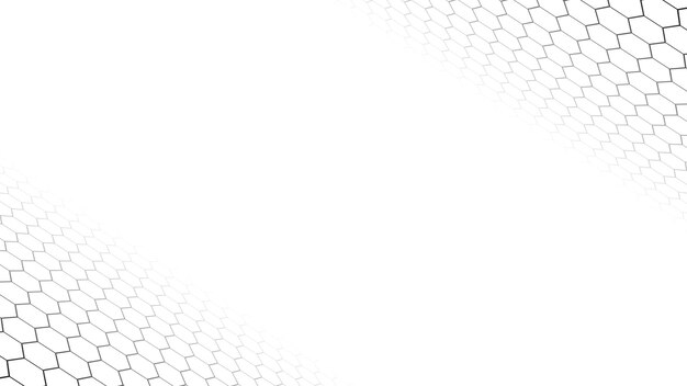 Patrón hexagonal Fondo blanco Diseño técnico abstracto mínimo
