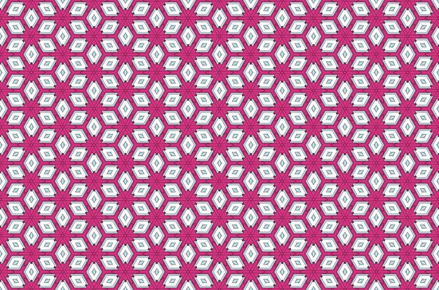 Patrón hexagonal geométrico rosado