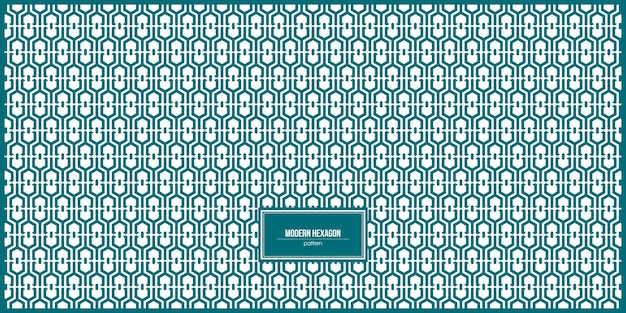 patrón hexagonal moderno con diseño único