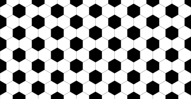 Patrón hexagonal de la pelota de fútbol