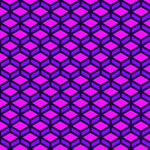 patrón de hexágono de neón 3d