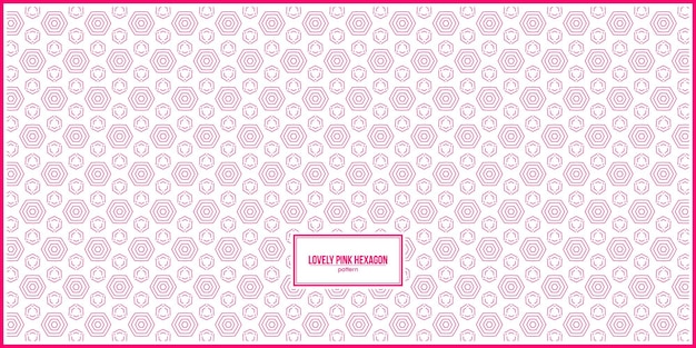 patrón de hexágono rosa encantador transparente