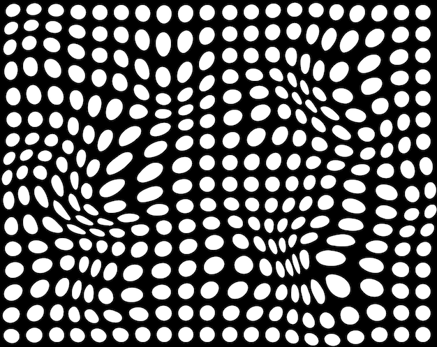 Patrón hipnótico abstracto con líneas rayadas en blanco y negro arte ilusión óptica Textura gráfica moderna