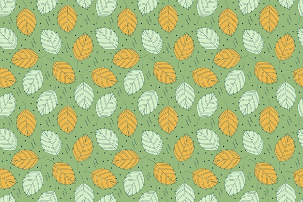 Patrón de hojas de primavera