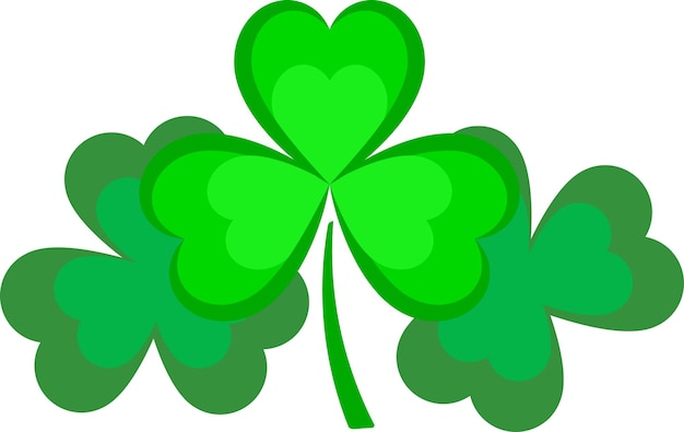 El patrón de las hojas de trébol y trébol del día de San Patricio