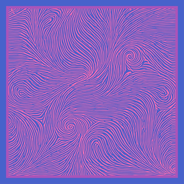 Un patrón de huella digital rosa estilo abstracto extendido