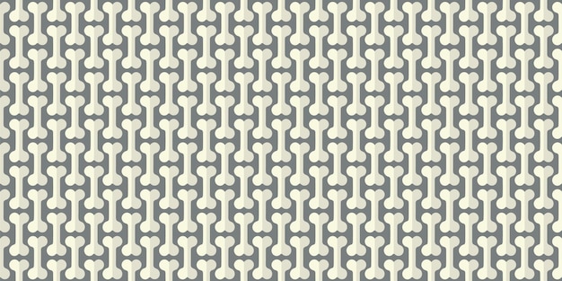Un patrón de huesos se muestra en un esquema de colores gris y blanco