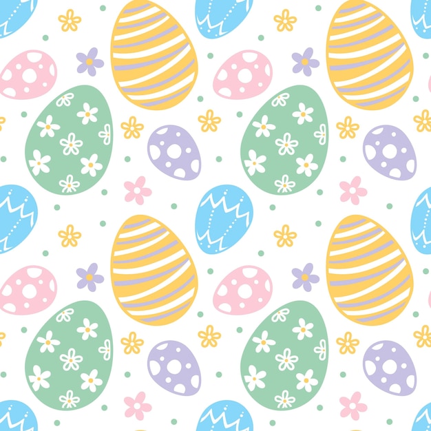 Patrón de huevos de Pascua pastel