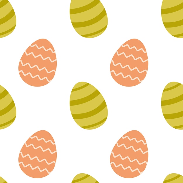 patrón con huevos de Pascua símbolo de elementos decorativos vectoriales de Pascua