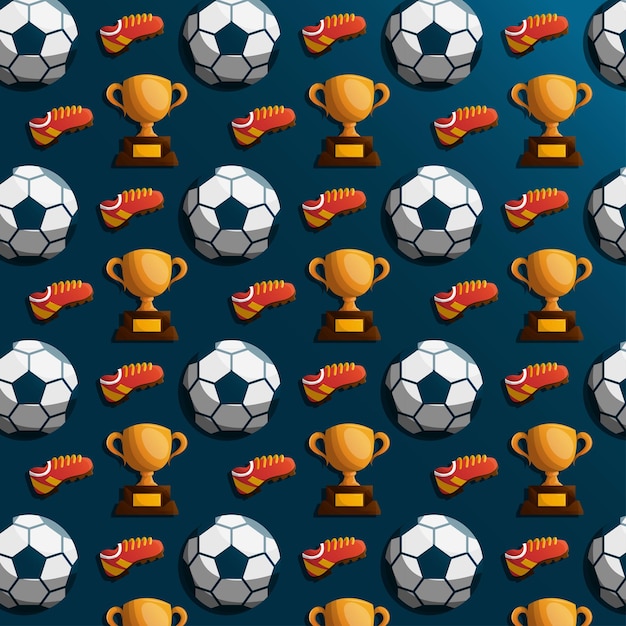 Patrón de icono de fútbol