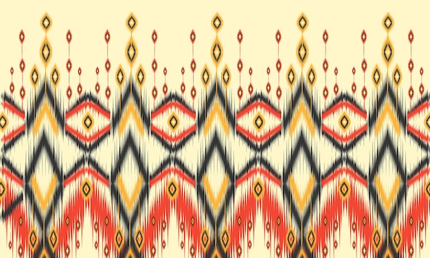 Patrón de ikat étnico geométrico diseño tradicional oriental para el fondo.