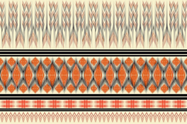 Patrón de ikat étnico oriental geométrico tradicional Diseño para fondo alfombra papel tapiz