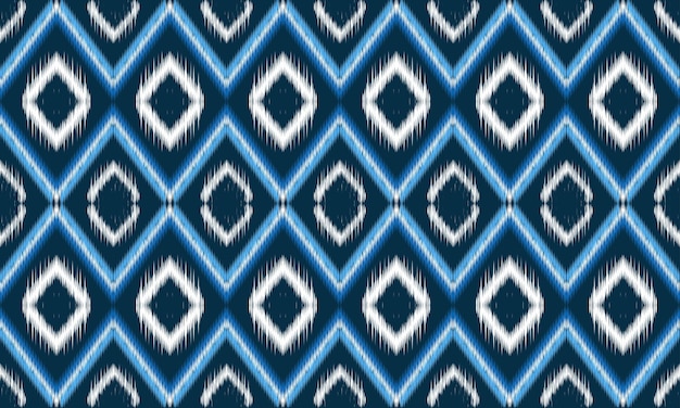 Patrón de ikat oriental étnico geométrico tradicional