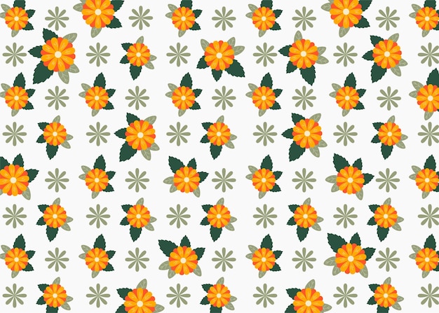 Patrón de ilustración fondo floral Diseño de patrón hermoso