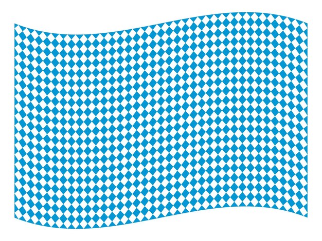 El patrón de ilustración de fondo del símbolo de la bandera bávara del Oktoberfest