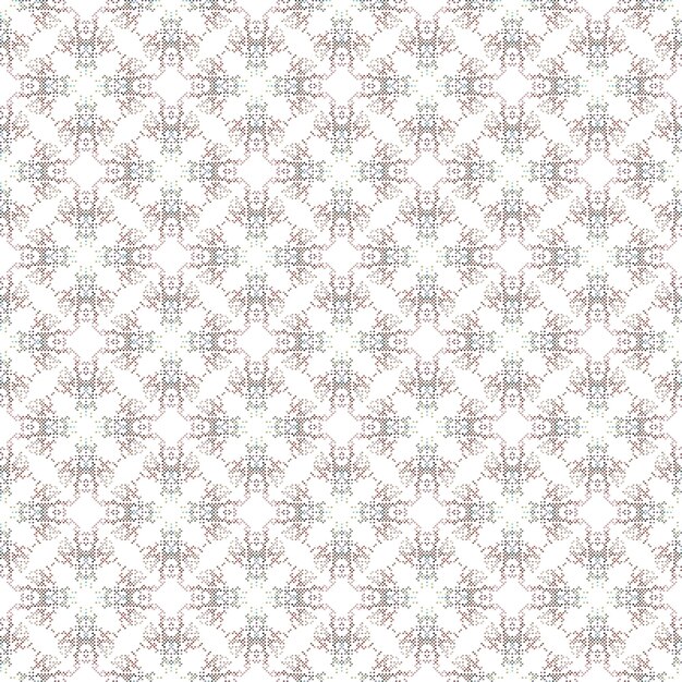 Un patrón impecable con un diseño floral en colores rosa y verde.