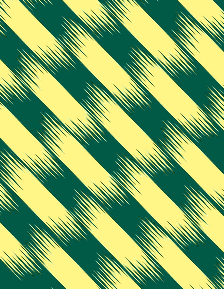 Vector un patrón impecable con rayas amarillas y verdes.
