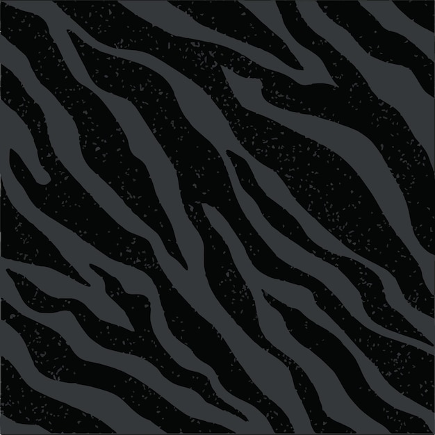 Patrón de impresión de moda de rayas de cebra tonal negro vector de diseño sin costuras de patrón abstracto 3d