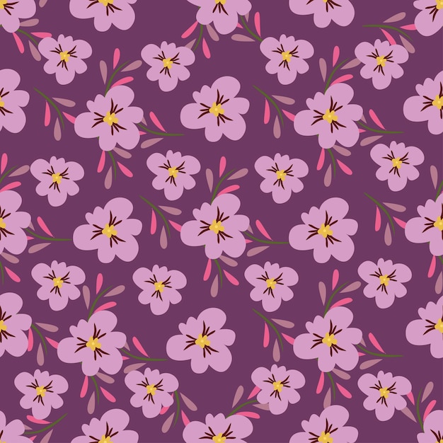 Patrón infantil sin costuras con flores de hadas Textura creativa de la ciudad para niños para envolver textiles de tela