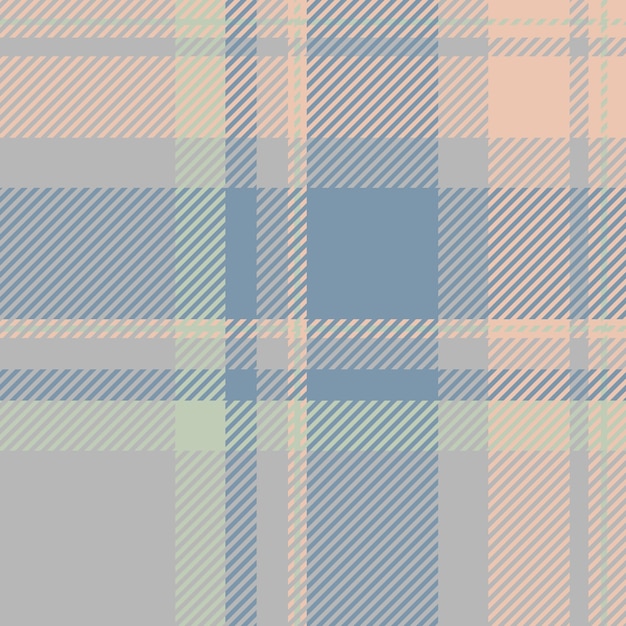 Patrón infinito chequeo mantel de tartan fondo textil sin costuras tela artística vectorial textura a cuadros en colores pastel y gris
