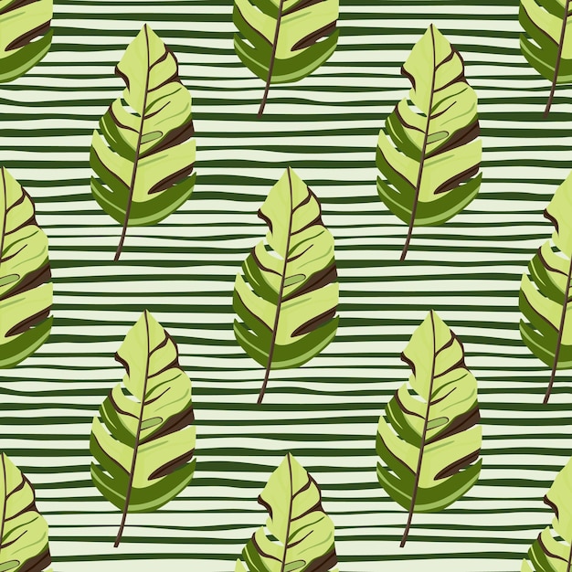 Patrón de inspiración hawaiana Palmeras exóticas a la moda y papel tapiz de exuberante vegetación Telón de fondo abstracto jardín botánico