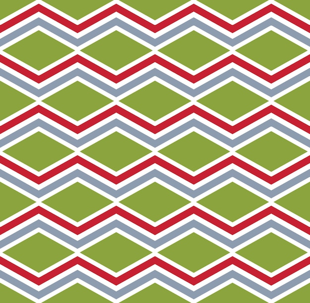 Patrón interminable texturizado colorido rítmico con rombos, fondo geométrico entrelazado étnico elegante continuo. Clásica textura viva en zigzag.