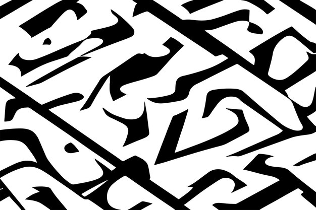 patrón irregular textura negra en fondo blanco puro aislado para fondo o textura