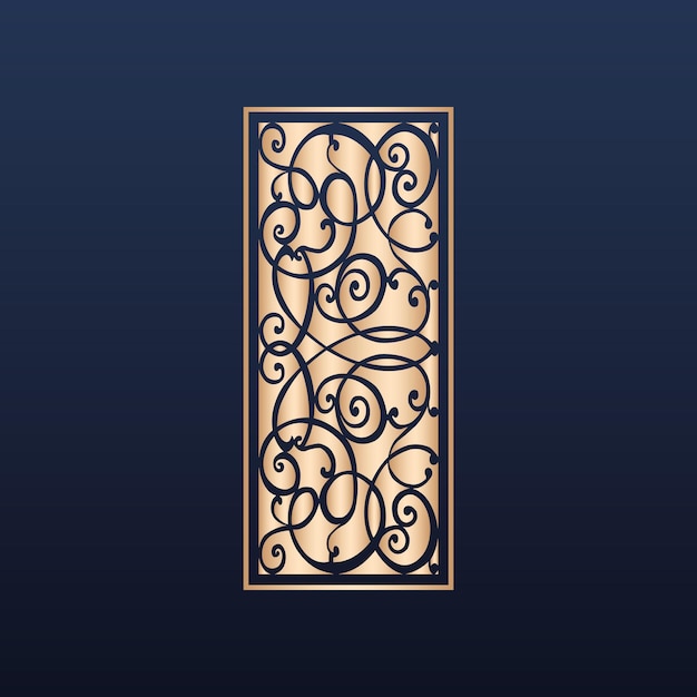 Patrón islámico cortado con láser: juego de paneles decorativos cortados con láser con plantillas cuadradas de patrón de encaje cnc