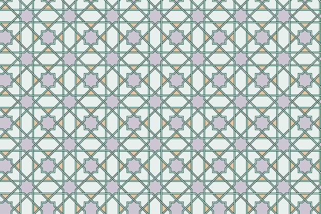 Patrón islámico rectangular de 4 pliegues.