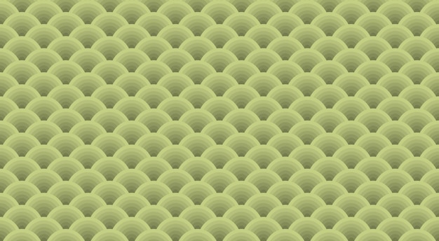 Patrón japonés sin costuras en vector de fondo de color verde pastel