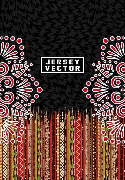 patrón de jersey para el diseño de sublimación
