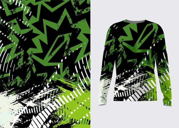 Patrón de jerseys deportivos abstractos