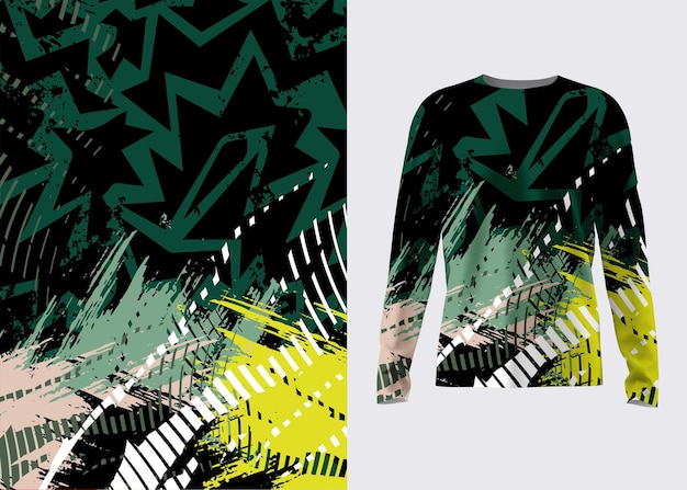 Patrón de jerseys deportivos abstractos