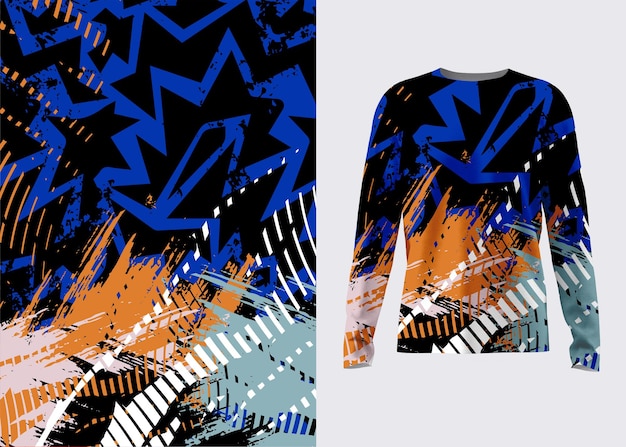 Patrón de jerseys deportivos abstractos