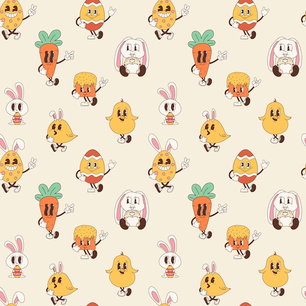 El patrón Kawaii de la Pascua