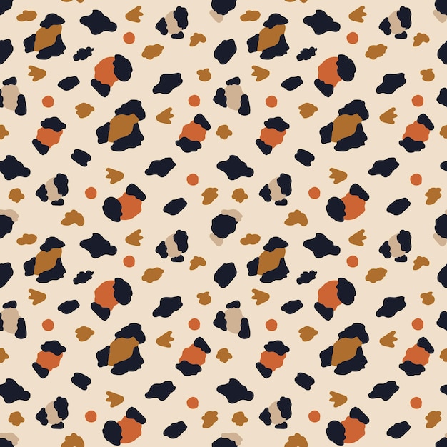 Patrón de leopardo sin costura vectorial Perfecto para envolver el fondo del patrón de tela de papel
