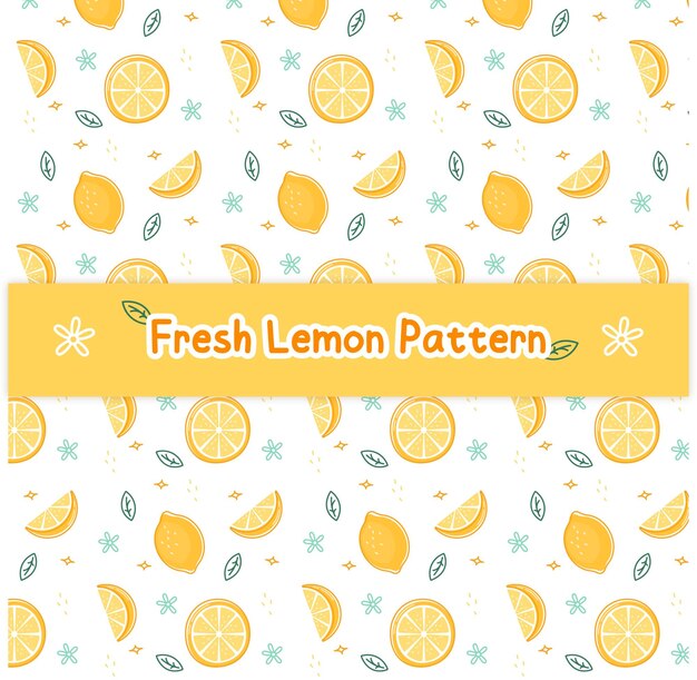 Patrón de limón fresco