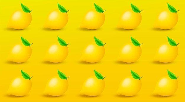 Vector patrón de limón. de moda