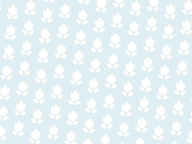 Un patrón lindo con flores blancas