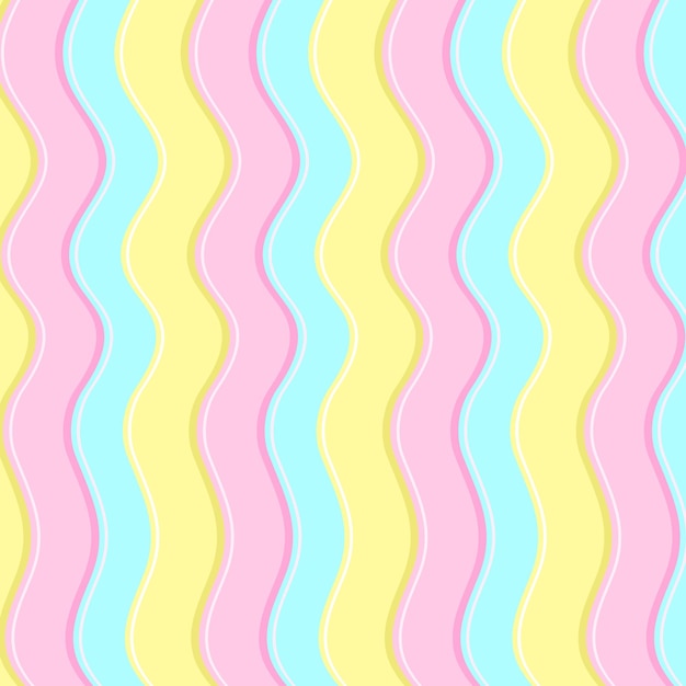 El patrón lindo de las ondas de fondo Vector